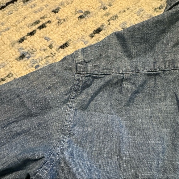 J. Crew / Crewcuts Blue Denim Button Down Shirt, Size 12 - Picture 10 of 12